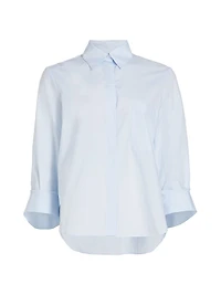 High-Low Button-Front Shirt