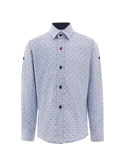 Baby Boy's, Little Boy's & Boy's Blue Pinstripe Dress Shirt