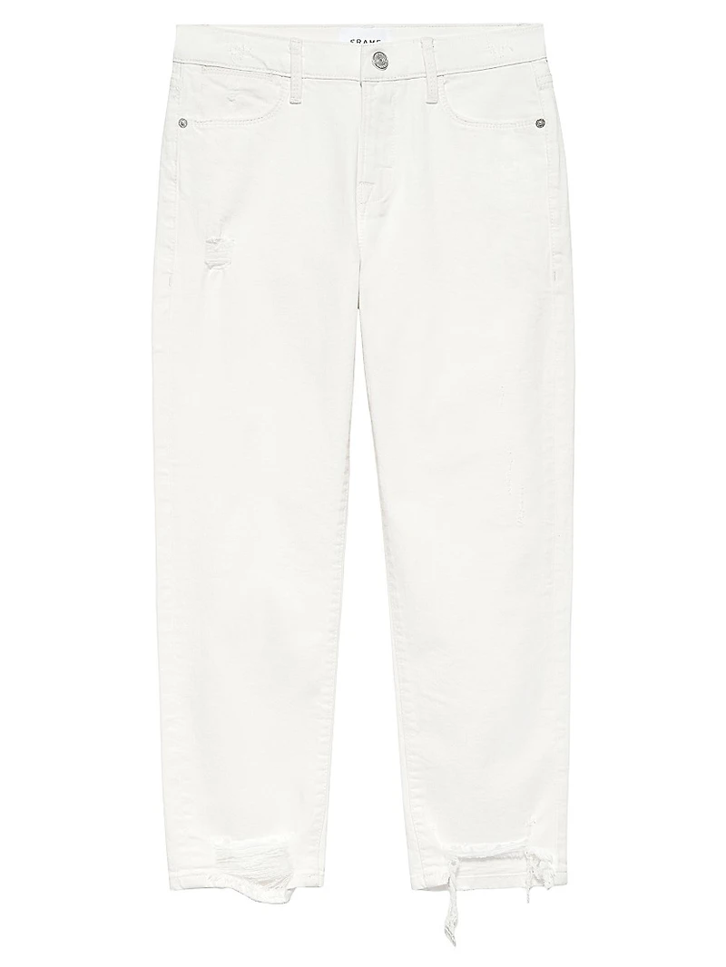 Le High Straight-Leg Cropped Jeans