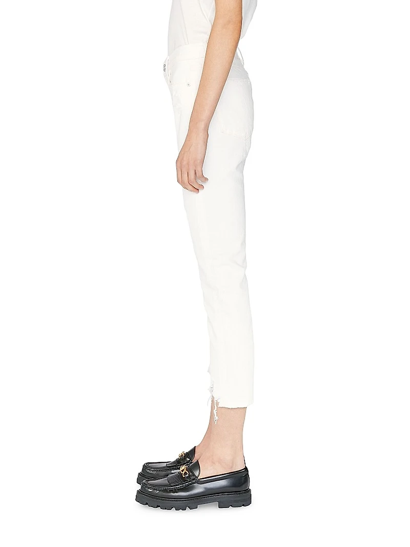 Le High Straight-Leg Cropped Jeans