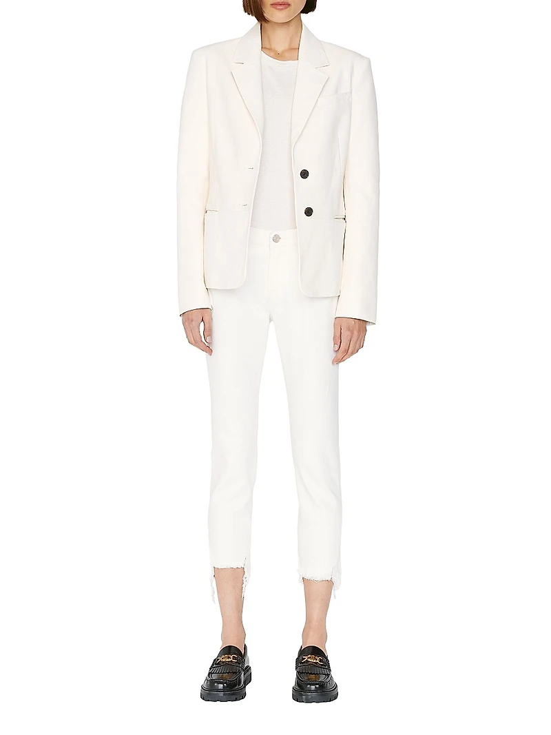 Le High Straight-Leg Cropped Jeans