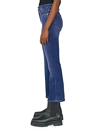 Le One Cropped Boot-Cut Jeans