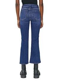 Le One Cropped Boot-Cut Jeans