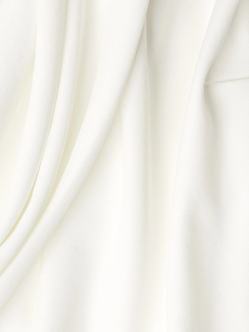 Draped One-Shoulder Knee-Length Dress