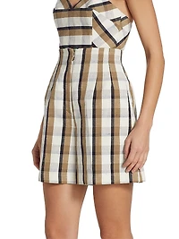 Check High-Rise Shorts