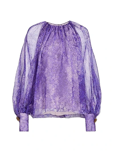 Floral Silk Chiffon Blouse