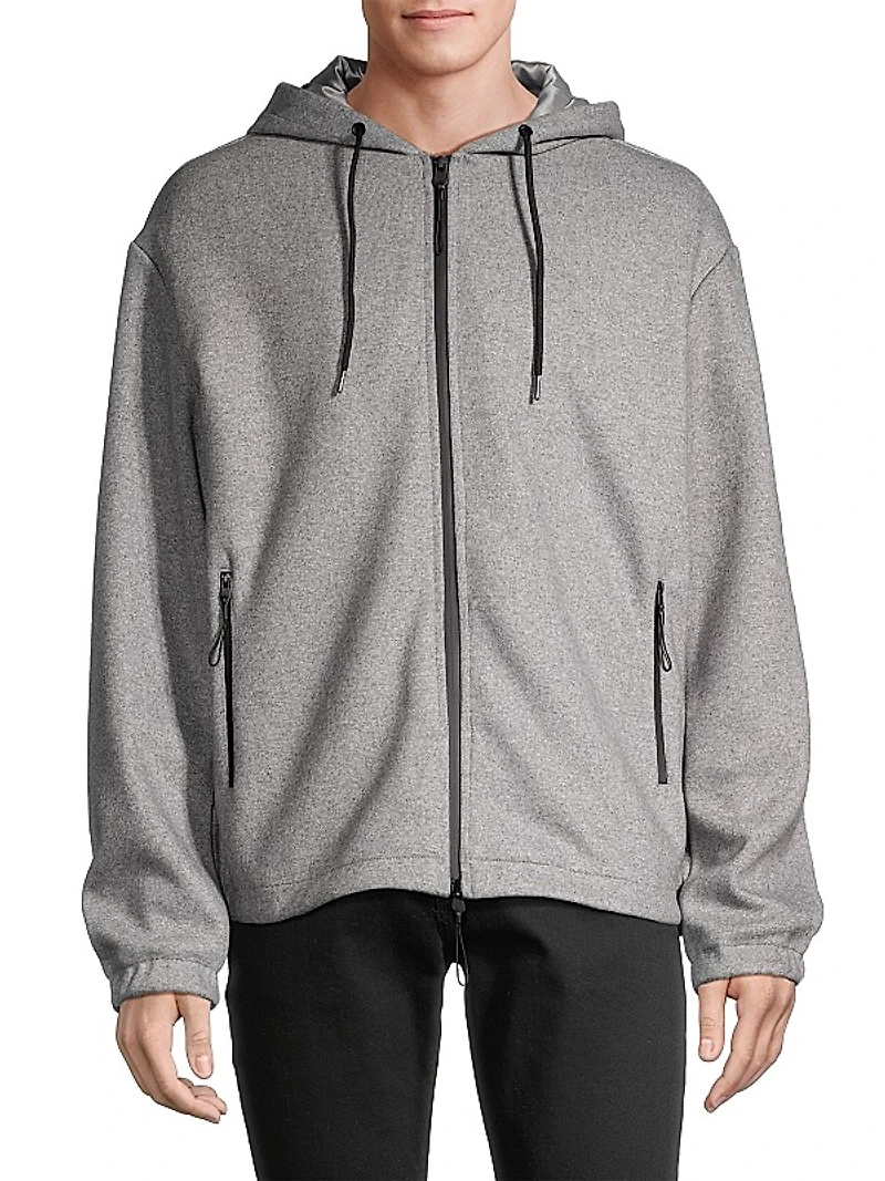 Slim-Fit Zip Hoodie
