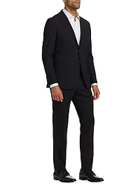 Slim-Fit Wool Single-Breasted Suit