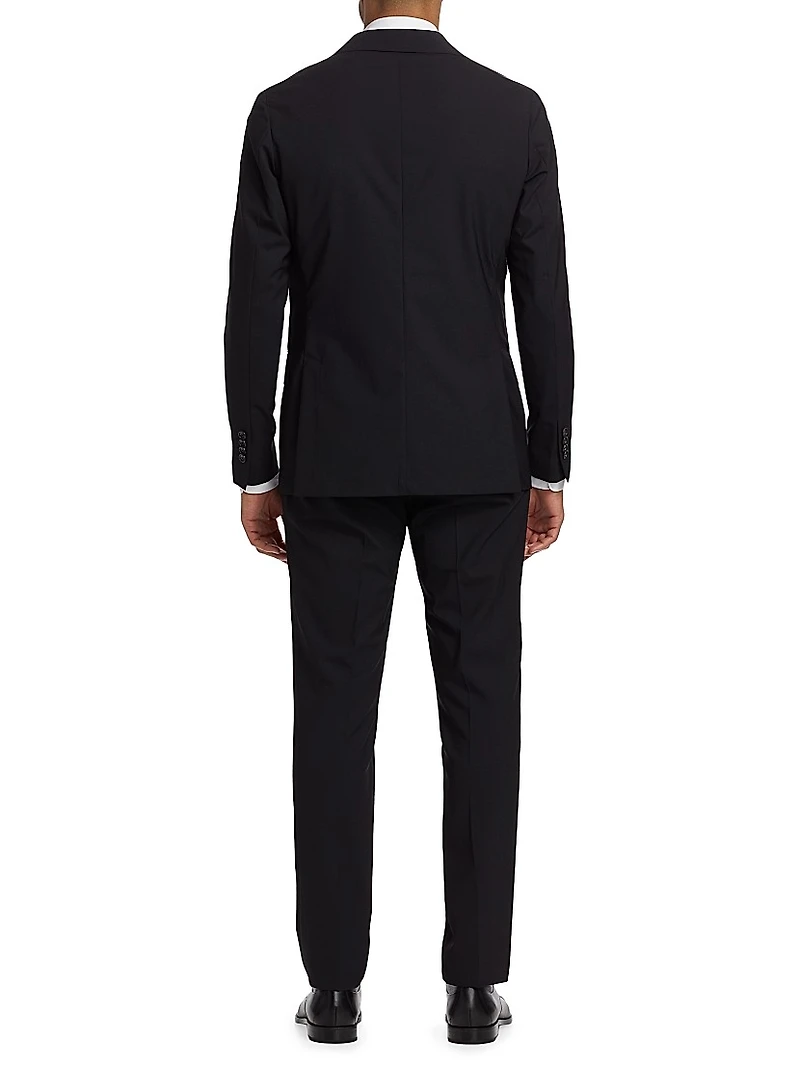 Slim-Fit Wool Single-Breasted Suit