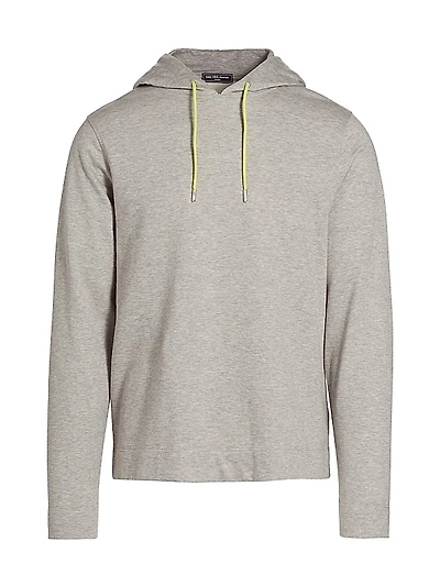 Slim-Fit Cotton Drawstring Hoodie