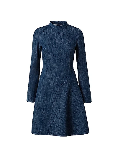 Denim A-Line Minidress