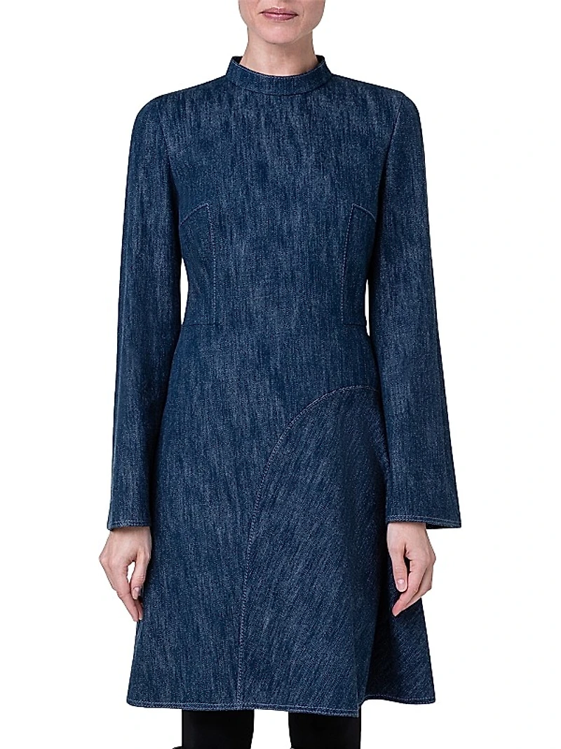 Denim A-Line Minidress