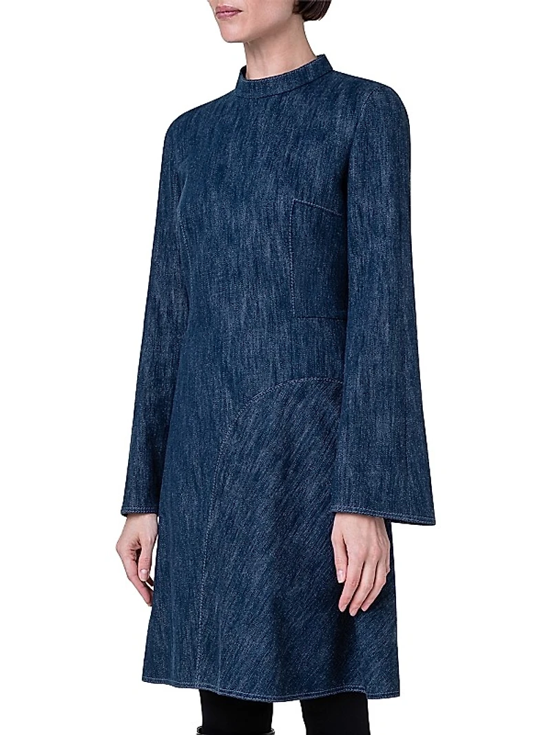 Denim A-Line Minidress