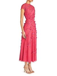 Leona Sequin-Embellished Midi-Dress