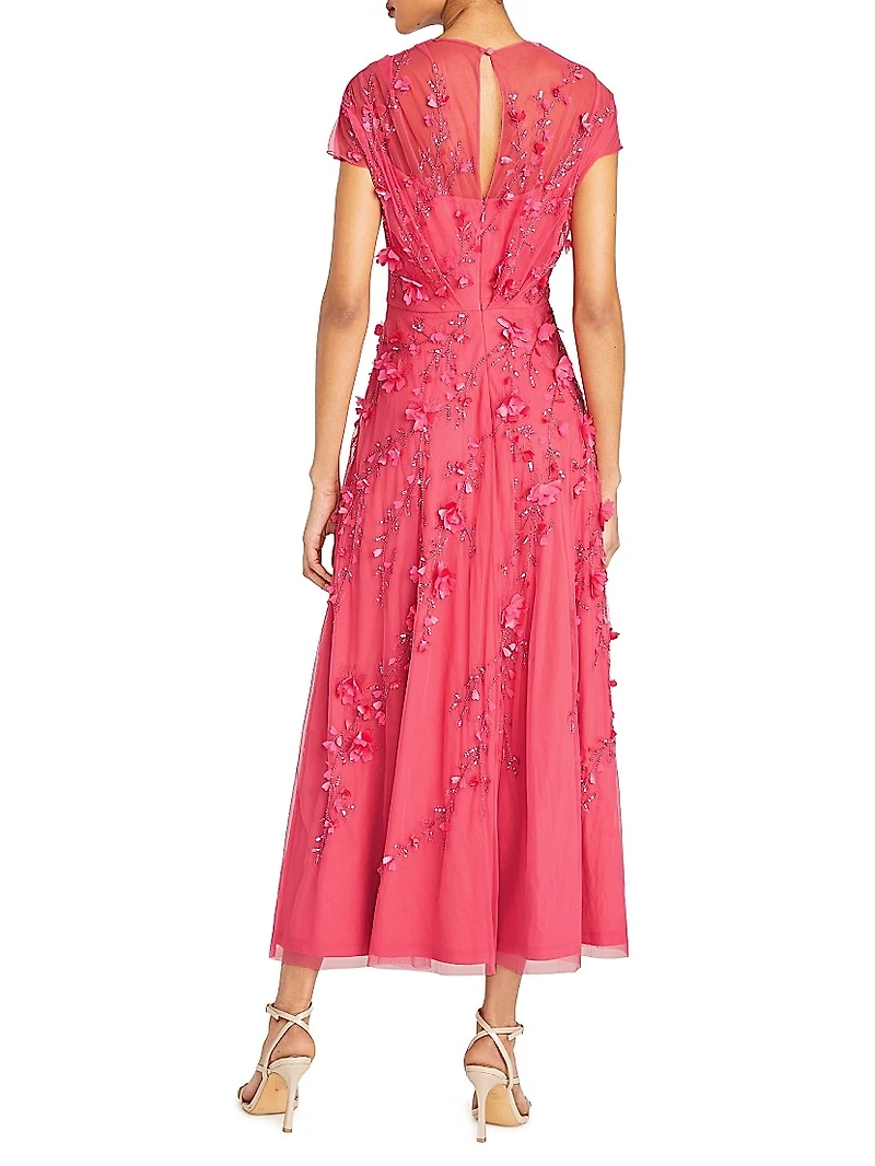 Leona Sequin-Embellished Midi-Dress