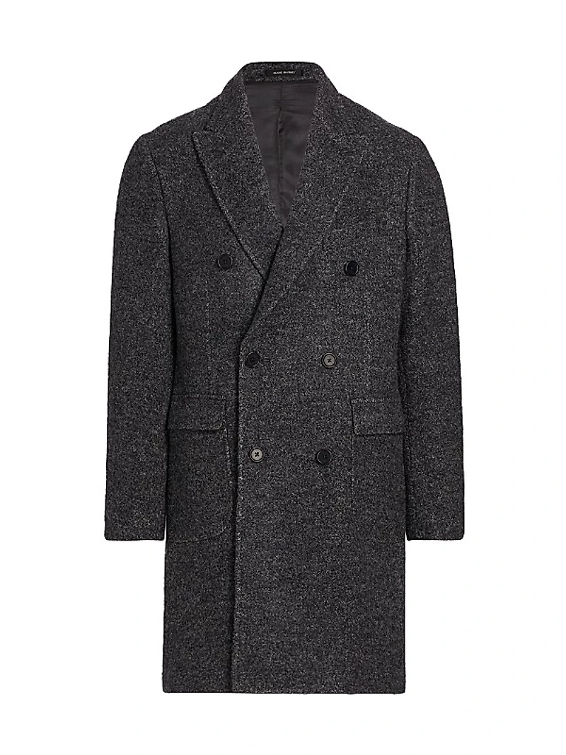 COLLECTION Double-Breasted Bouclé Topcoat