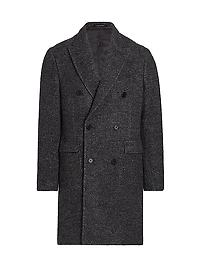 COLLECTION Double-Breasted Bouclé Topcoat