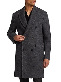 COLLECTION Double-Breasted Bouclé Topcoat