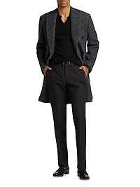 COLLECTION Double-Breasted Bouclé Topcoat