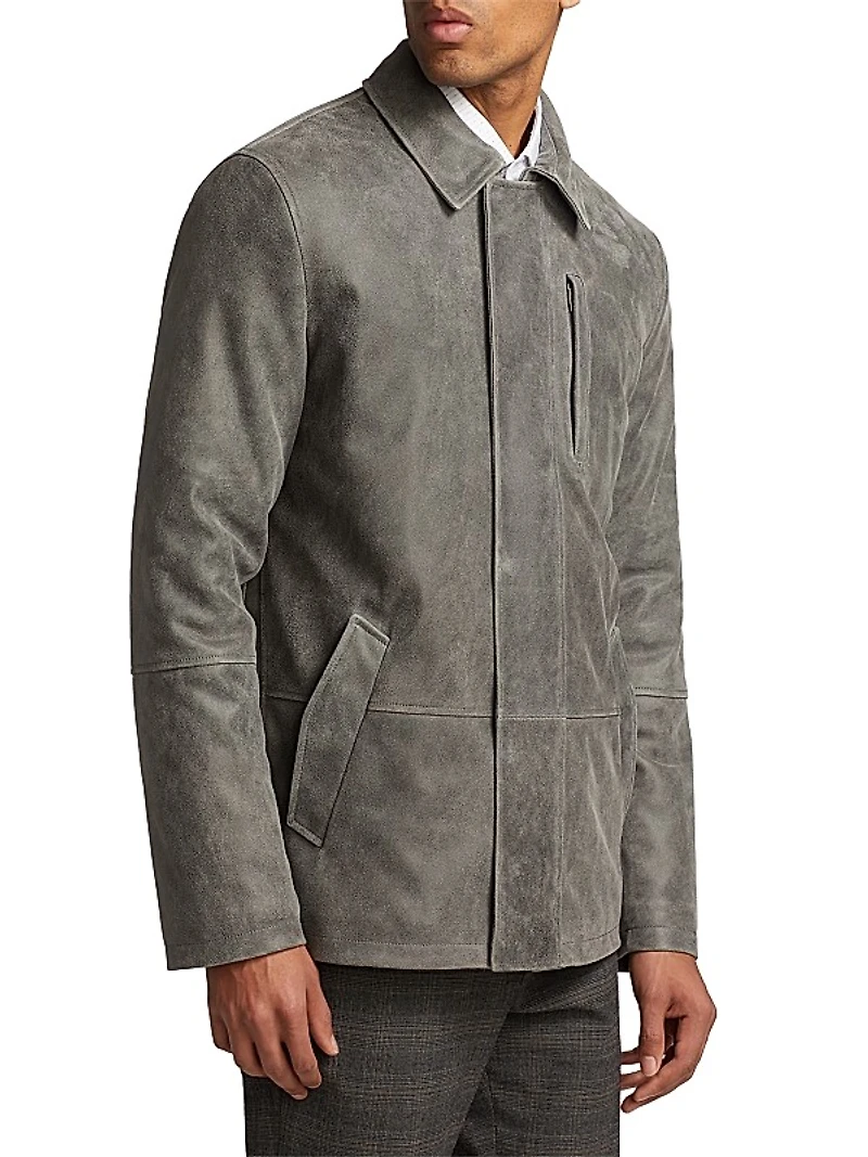 COLLECTION Suede Zip Jacket
