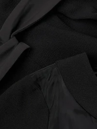 Flounce Crepe & Silk Sheath Dress