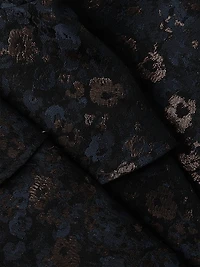 Floral Jacquard Tiered Minidress