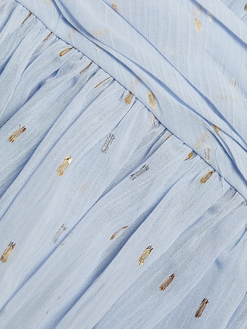 Goddess Clip-Dot Minidress