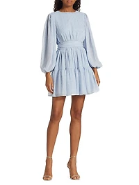 Goddess Clip-Dot Minidress