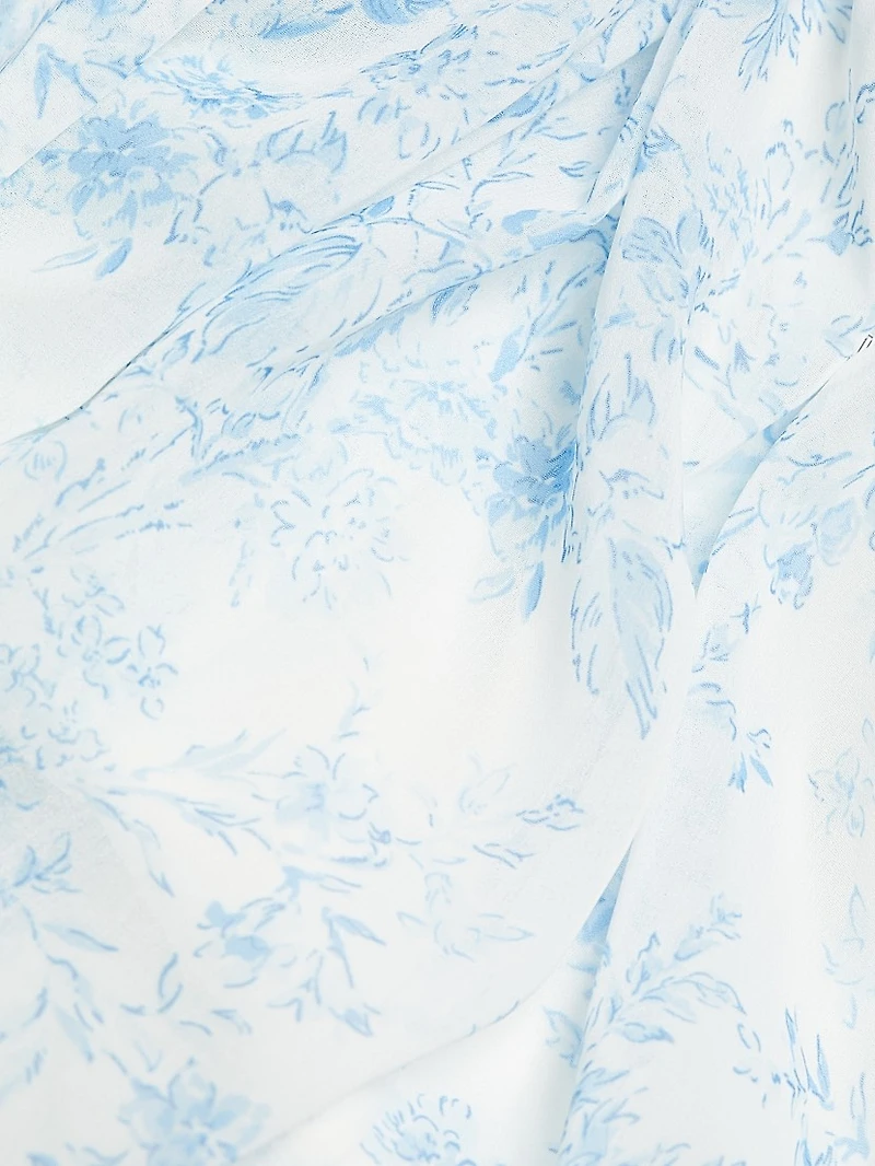 Goddess Floral-Printed Gown