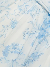 Goddess Floral-Printed Minidress