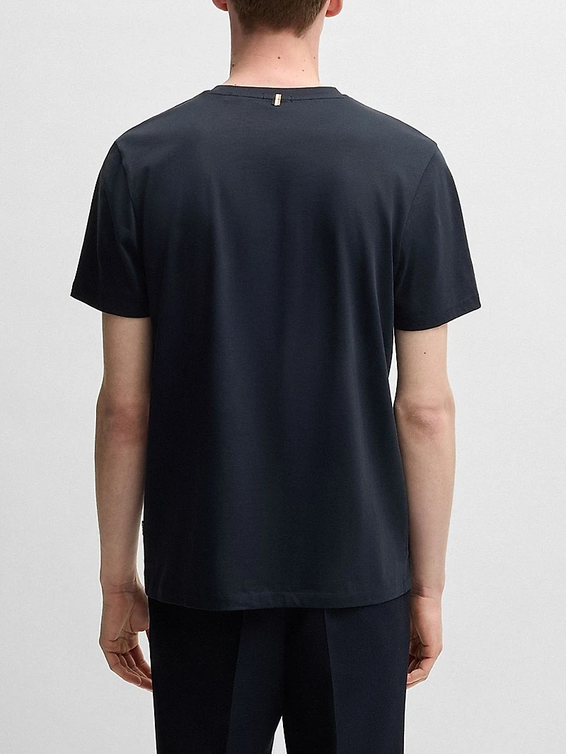 Slim-Fit Short-Sleeved T-Shirt Mercerized Cotton