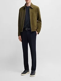 Slim-Fit Short-Sleeved T-Shirt Mercerized Cotton