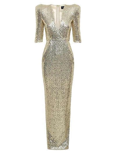 Look At Me Sequin Gown