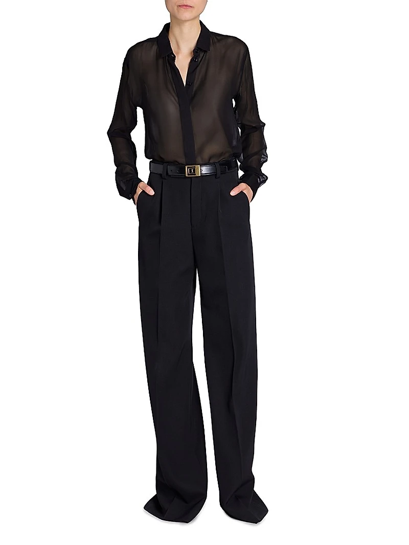 Female Buckle Belt Lacquered Leather