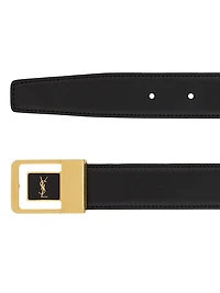 Female Buckle Belt Lacquered Leather