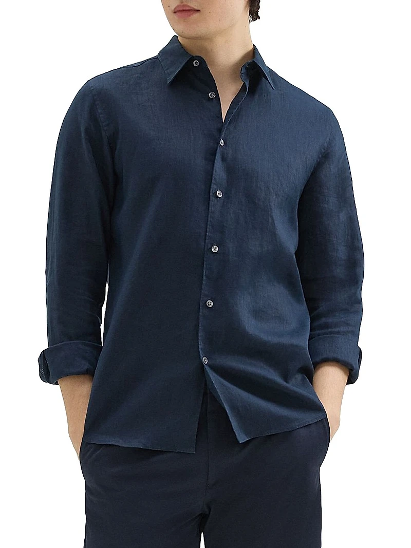 Irving Long-Sleeve Linen Shirt