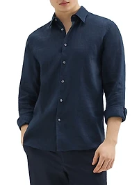 Irving Long-Sleeve Linen Shirt