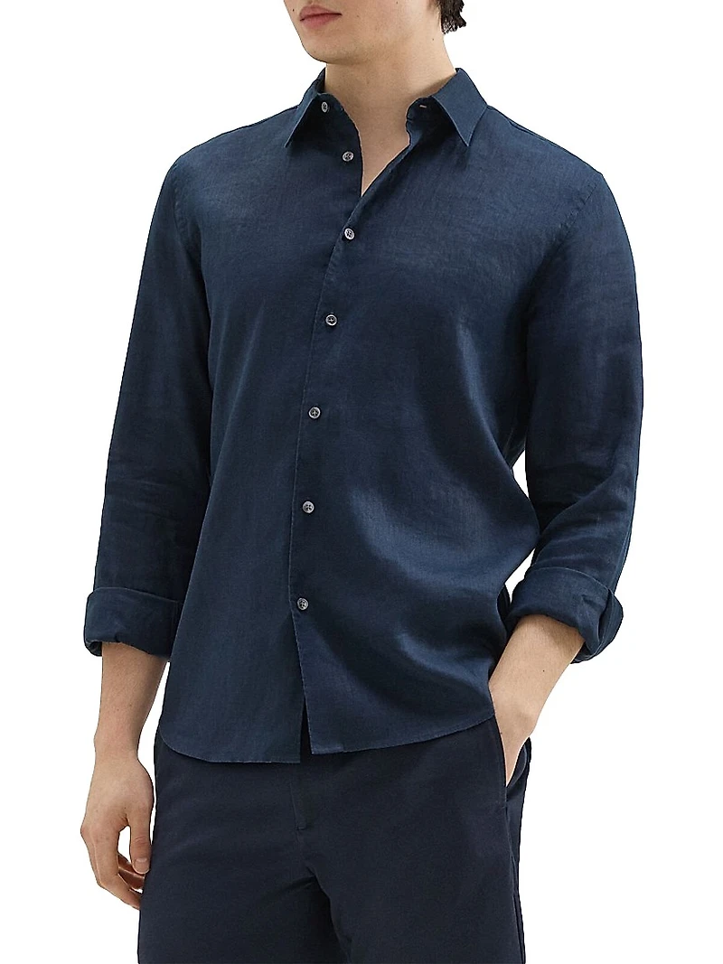 Irving Long-Sleeve Linen Shirt