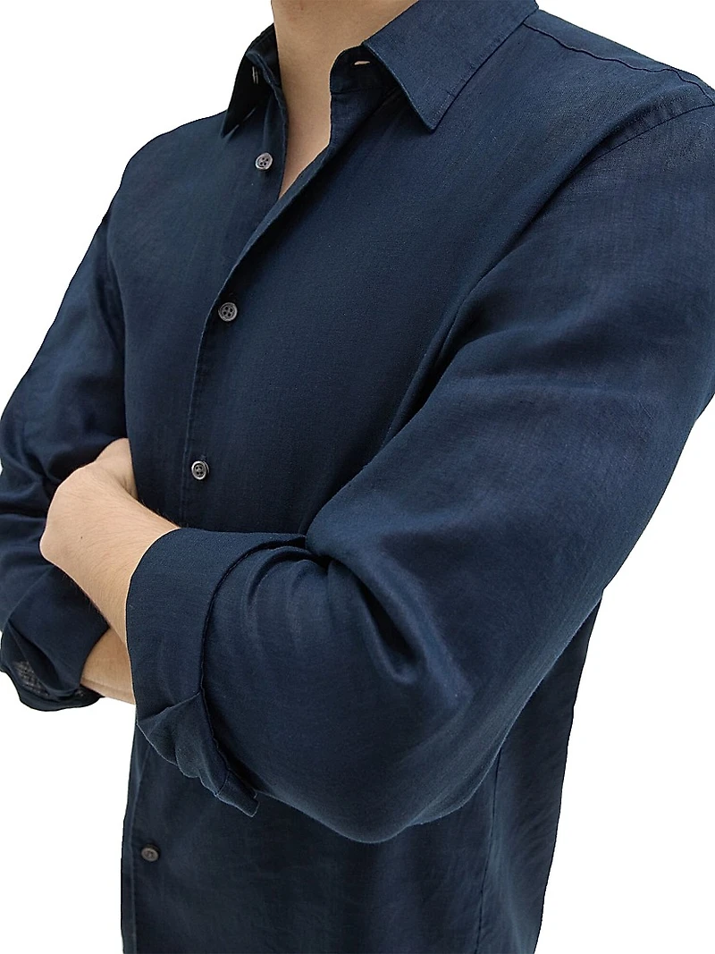 Irving Long-Sleeve Linen Shirt