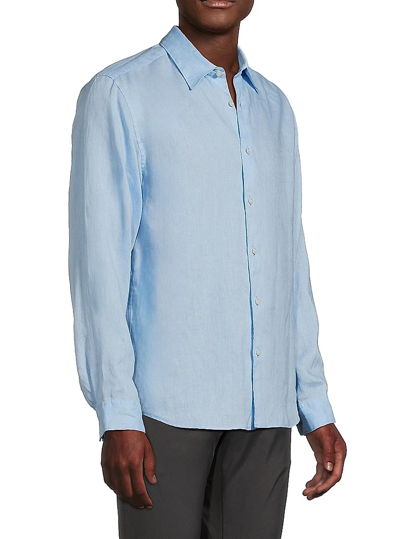 Irving Long-Sleeve Linen Shirt