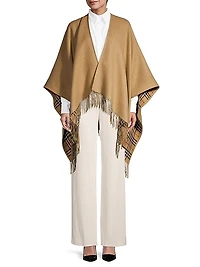 Reversible Wool Cape