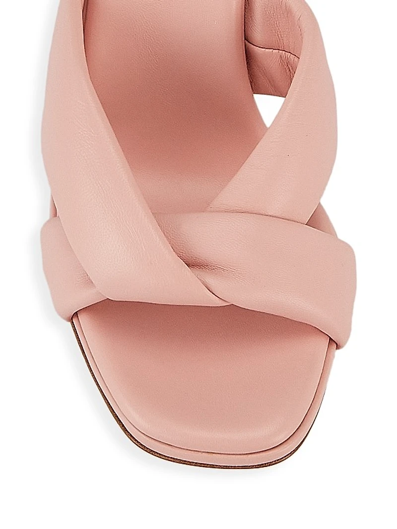 Amore 95MM Leather Mule Sandals