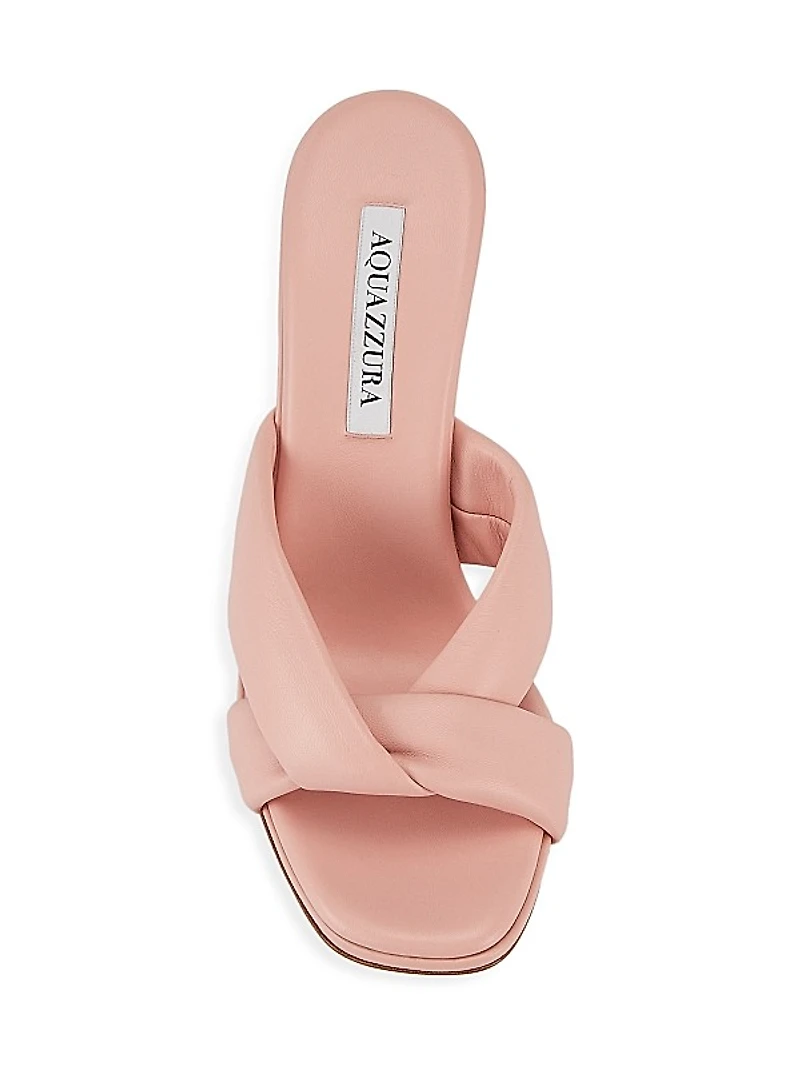 Amore 95MM Leather Mule Sandals