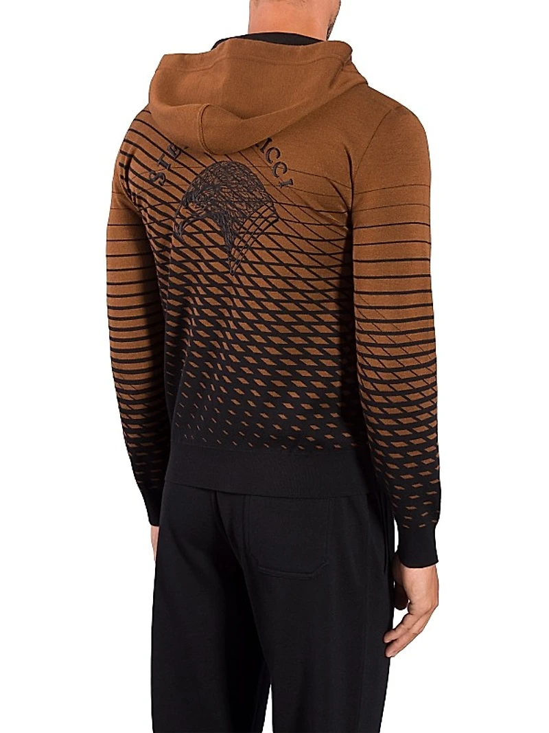 Knit Hooded Jogging Hoodie