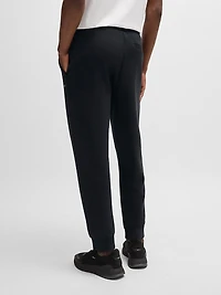 Stretch-Cotton Tracksuit Bottoms with Logo Print