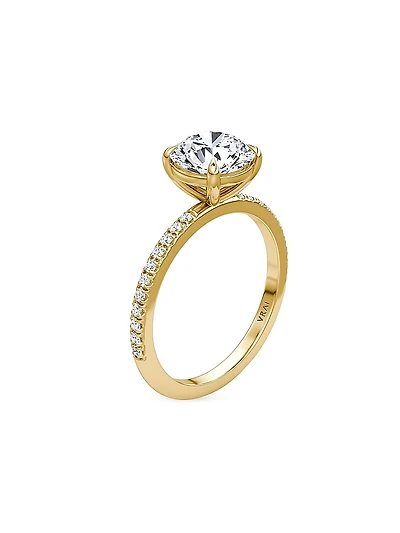 VRAI x Saks 18K Yellow Gold & Lab-Grown Diamond Solitaire Engagement Ring/1.17-2.17 TCW