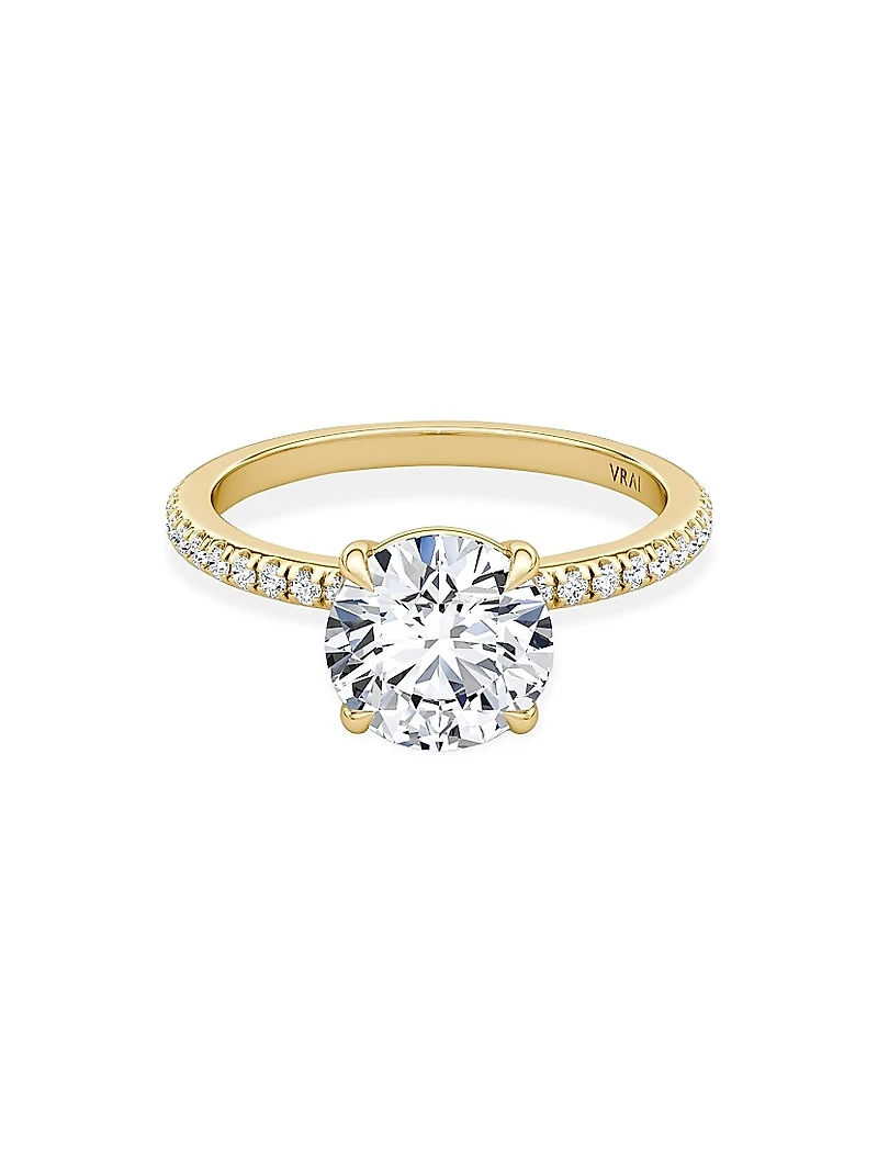 VRAI x Saks 18K Yellow Gold & Lab-Grown Diamond Solitaire Engagement Ring/1.17-2.17 TCW