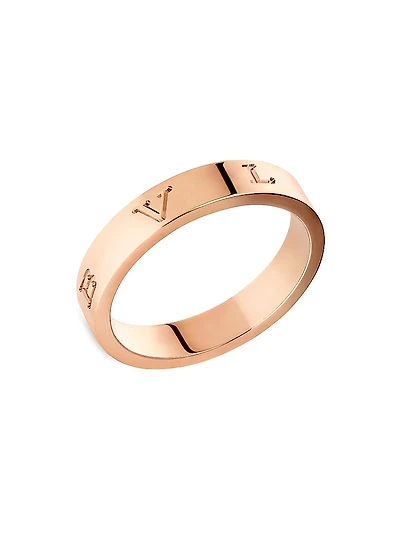 B.zero1 18K Rose Gold Logo Ring