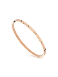 B.zero1 18K Rose Gold Logo Bangle Bracelet