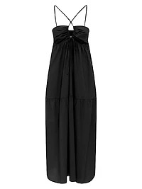 Hana Cross-Over Keyhole Maxi Dress